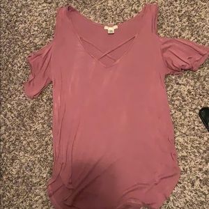 Off the shoulders cut out top